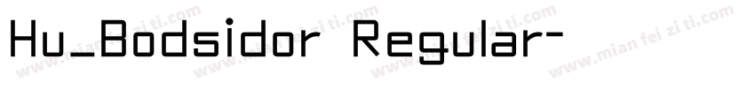 Hu_Bodsidor Regular字体转换
